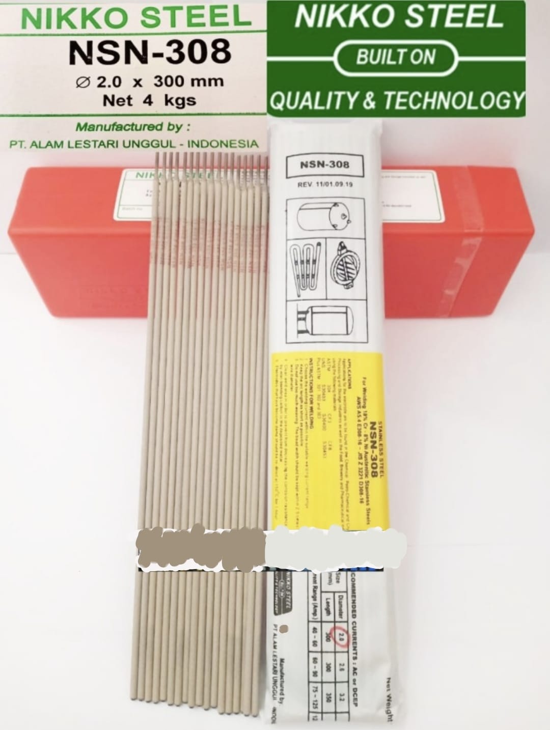 KAWAT LAS NIKKO STEEL RD260/RD460/NK-68/NK-88/RD360/RD718/NSN316/NSN312/HV350/CIN/NK7018 - Gambar 2