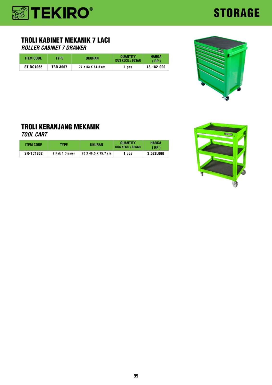 TOOL BOX 3 SUSUN 2 SUSUN DAN ROLLER CABINET - Gambar 7