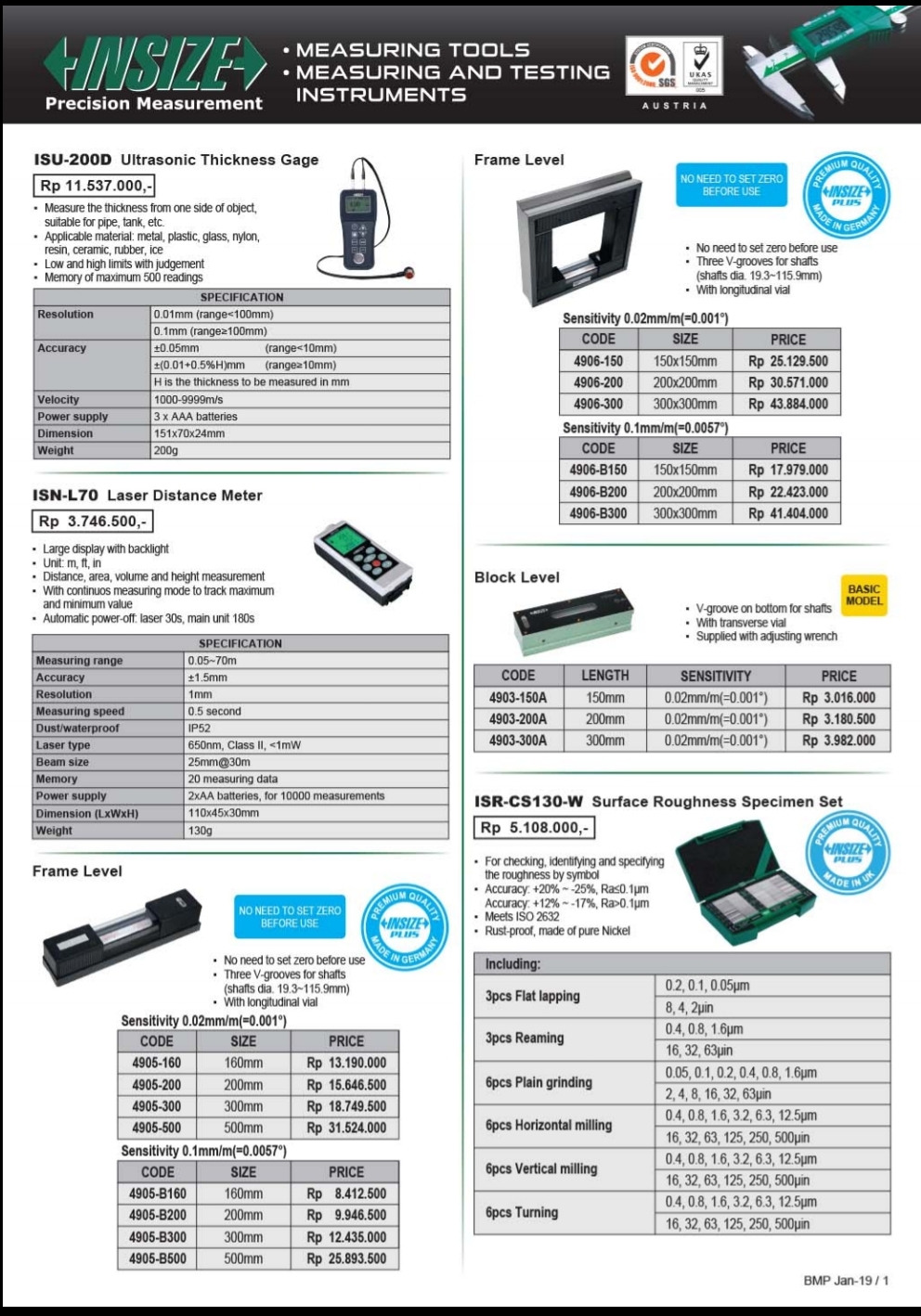 INSIZE ULTRASONIC THICKNESS GAGE - Gambar 5