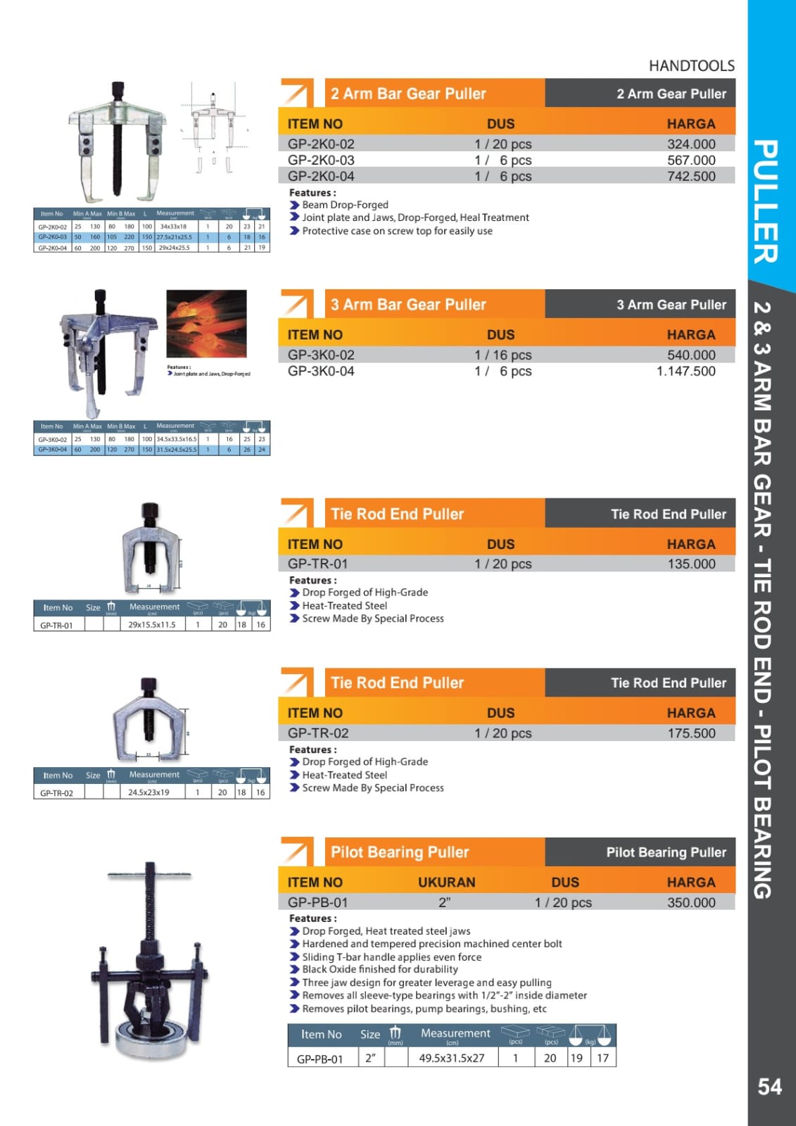 IWT TRACKER KAKI 3 3",4",6",8",10",12"16"20" DAN 28"