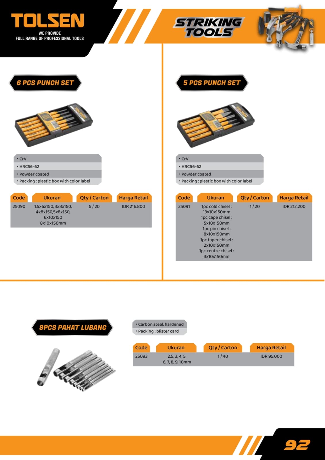 TOLSEN SLEGE GAMMER 2LB.3LB,4LB,6LB,10LB.20LB - Gambar 6