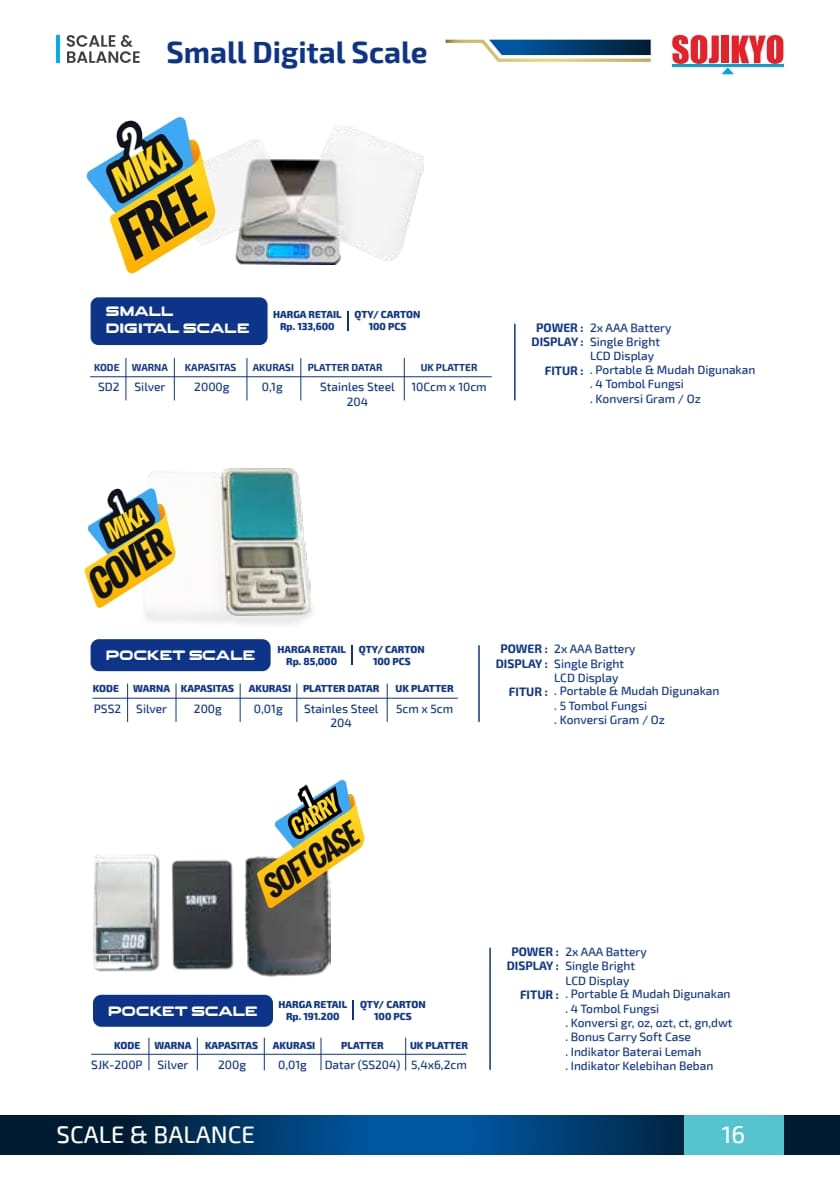 SOJIKYO FLOOR SCALE DARI 500KG - 5TON - Gambar 4